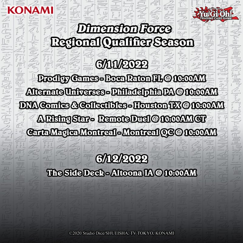 Regional Qualifiers for the Dimension Force season is happening this weekend! Jo...