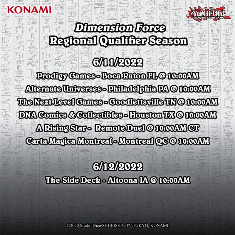 Regional Qualifiers for the Dimension Force season is happening this weekend! Jo...