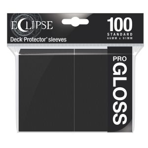 Ultra Pro Sleeves Eclipse Gloss Jet Black 100 Count