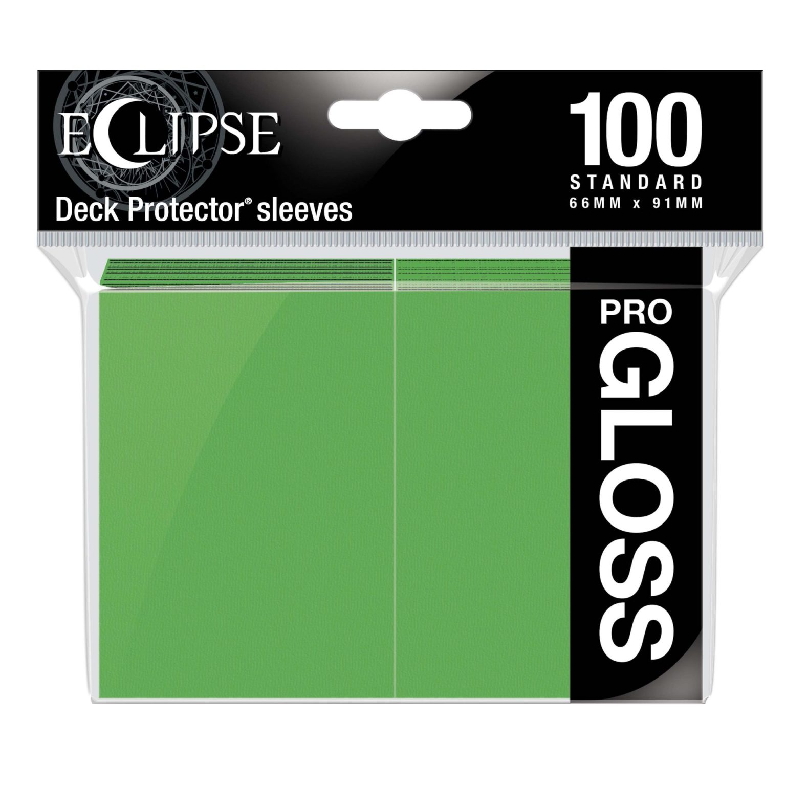 Ultra Pro Sleeves Eclipse Gloss Lime Green 100 Count