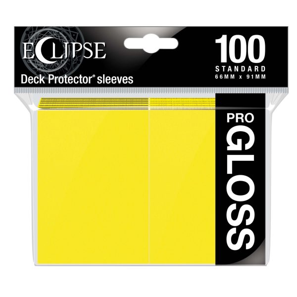 Ultra Pro Sleeves Eclipse Gloss Lemon Yellow 100 Count