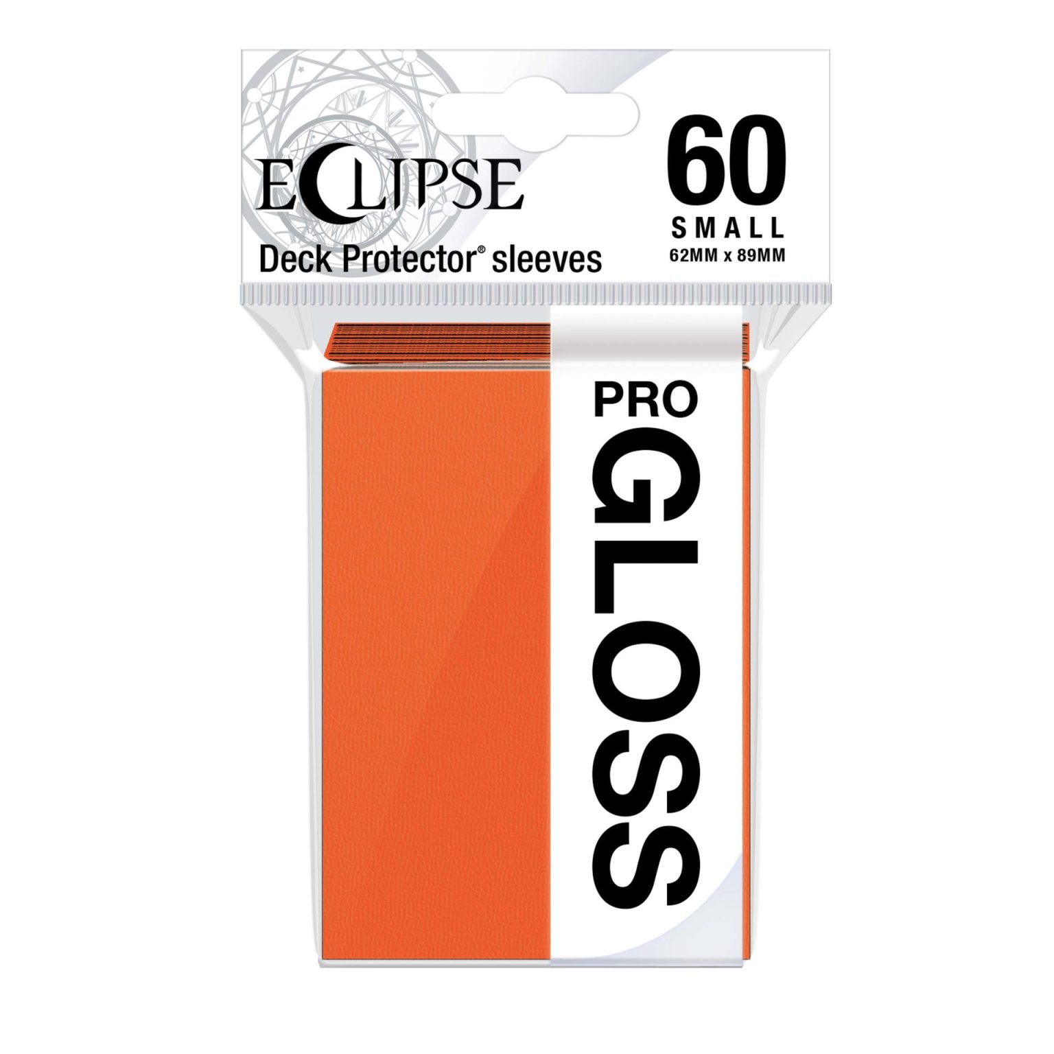 Ultra Pro Sleeves Small Eclipse Gloss Pumpkin Orange 60 Count