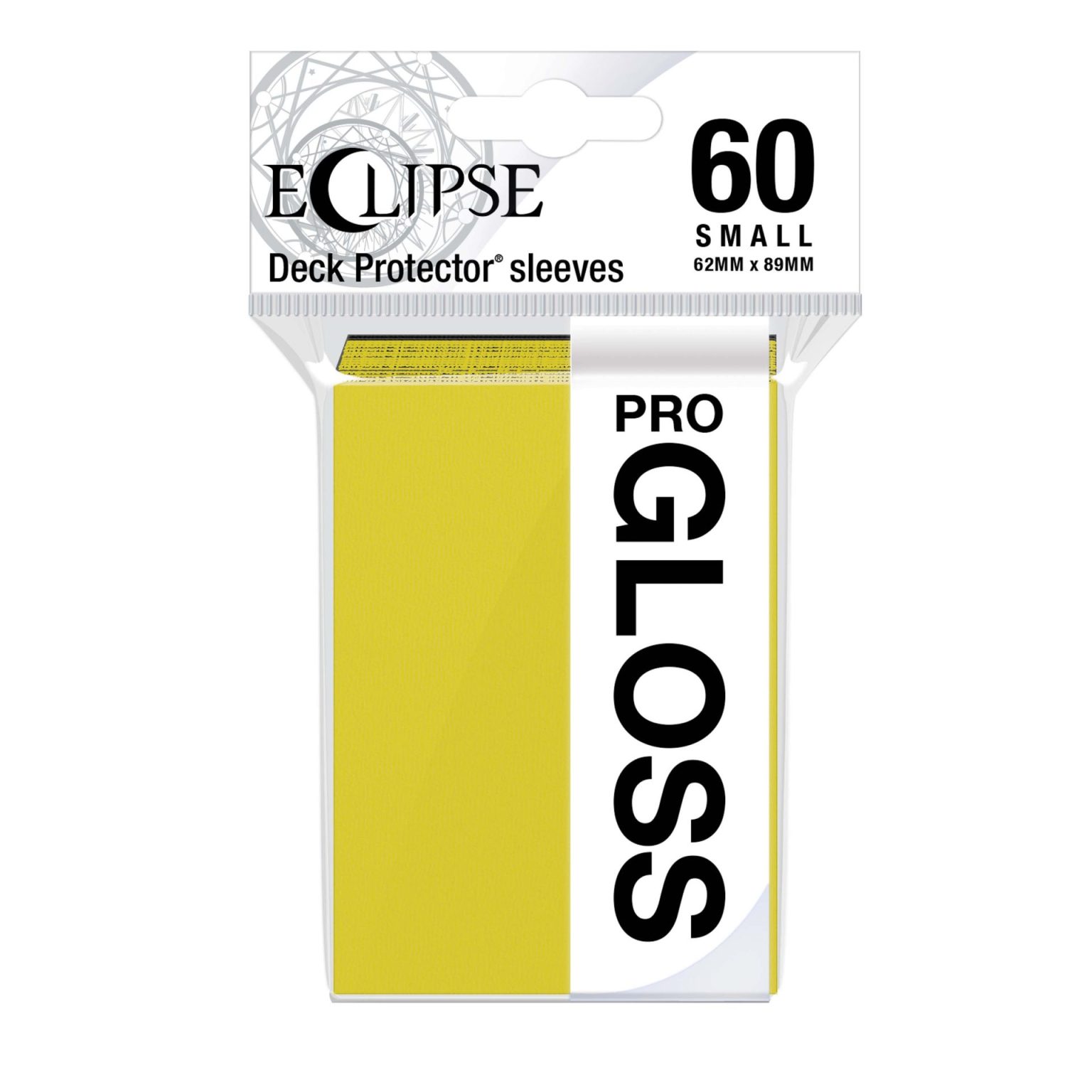 Ultra Pro Sleeves Small Eclipse Gloss Lemon Yellow 60 Count