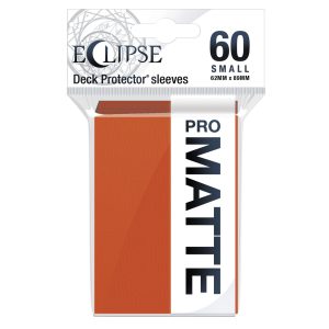 Ultra Pro Sleeves Small Eclipse Matte Pumpkin Orange 60 Count