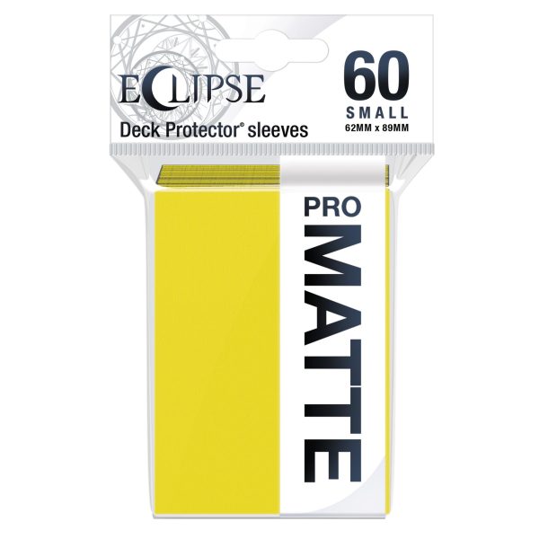 Ultra Pro Sleeves Small Eclipse Matte Lemon Yellow 60 Count