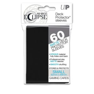 Ultra Pro 60Ct Pro Matte Eclipse Small Sleeve Black