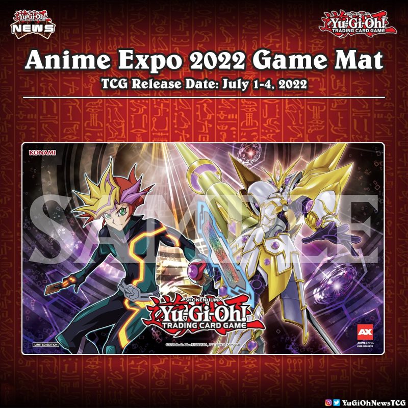 ❰𝗔𝗻𝗶𝗺𝗲 𝗘𝘅𝗽𝗼❱The limited edition Anime Expo 2022 Game Mat has been announced#遊戯王...