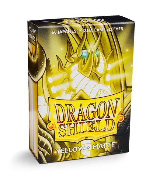 Dragon Shield 60ct Deck Protector Mini Matte Yellow