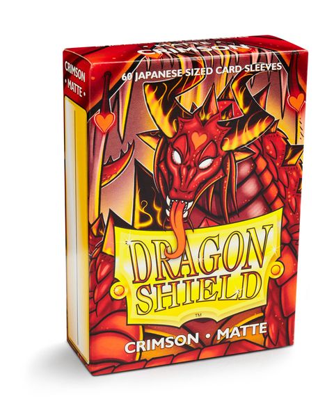 Dragon Shield 60ct Deck Protector Mini Matte Crimson