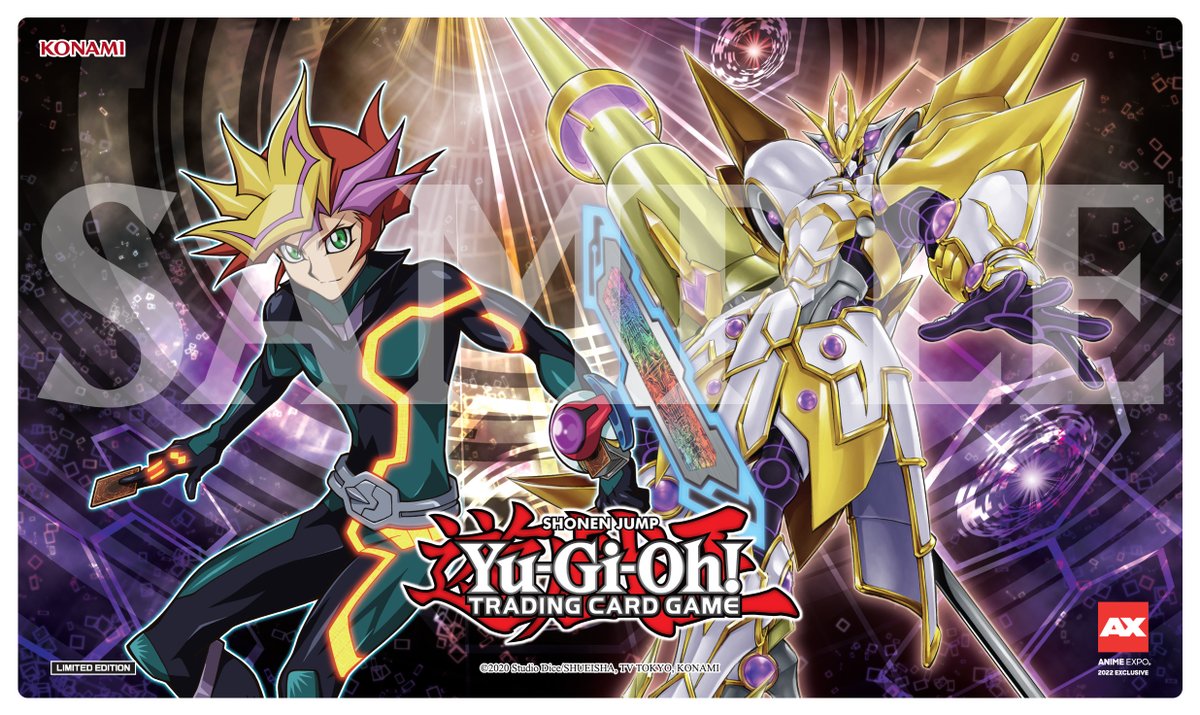 Last chance to get the exclusive #AX Yu-Gi-Oh! Game Mat! Available at the KONAMI...
