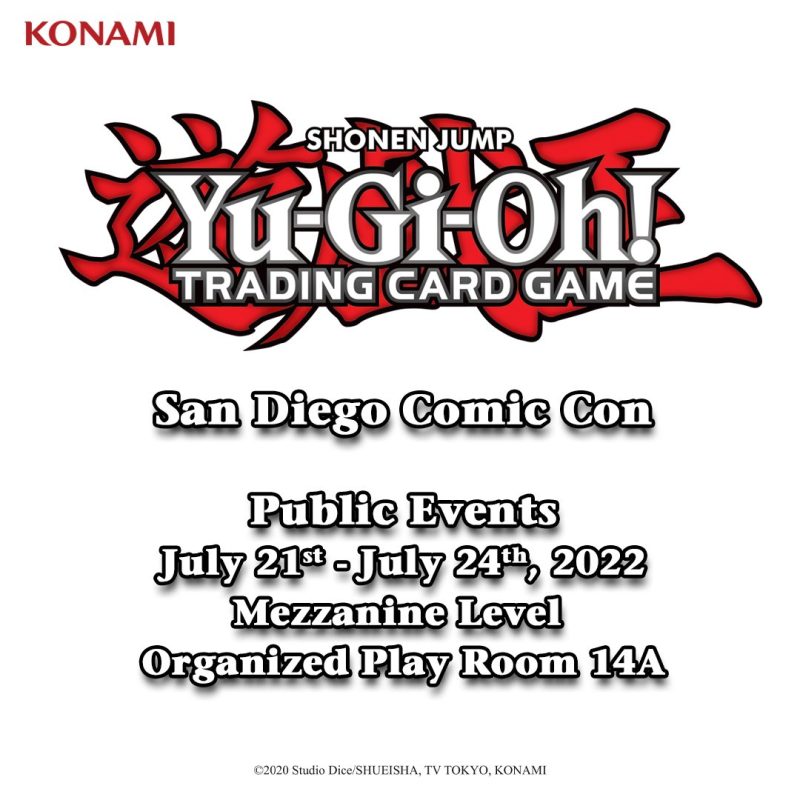 There will be plenty of Yu-Gi-Oh! activities for Duelists to enjoy at #SDCC2022....