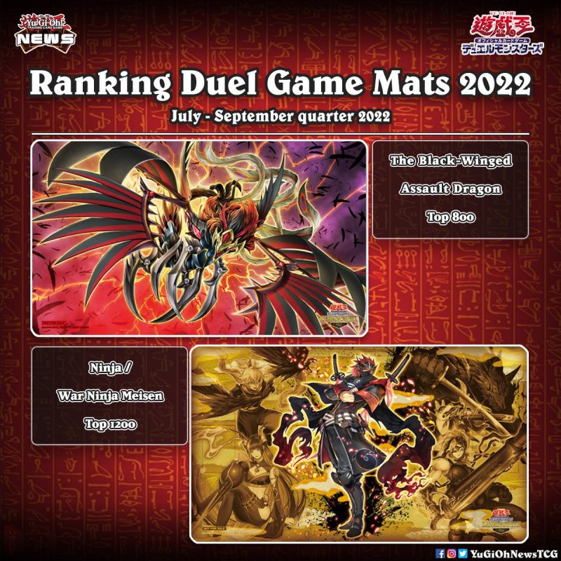 ❰𝗥𝗮𝗻𝗸𝗶𝗻𝗴 𝗗𝘂𝗲𝗹❱The two new OCG Ranking Duel Game Mats have been revealed #遊戯王 #...