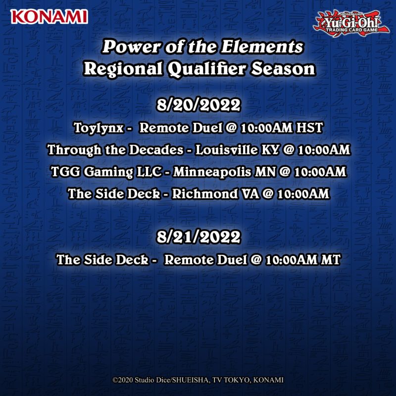 Regional Qualifiers for the Power of the Elements season are this weekend! Join ...