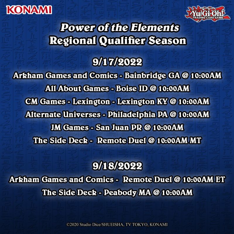 Regional Qualifiers for the Power of the Elements season are this weekend!Join...