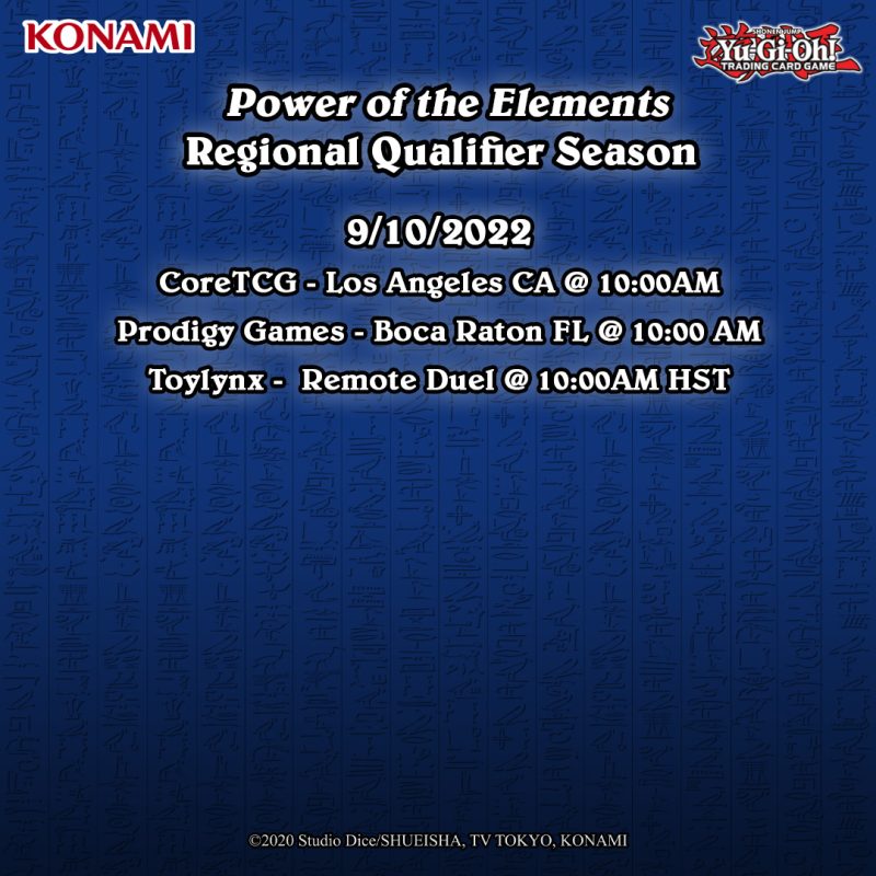 Regional Qualifiers for the Power of the Elements season are this weekend! Joi...