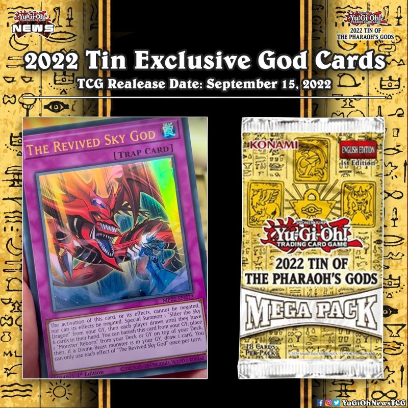 ❰2022 𝗧𝗶𝗻 𝗣𝗵𝗮𝗿𝗮𝗼𝗵'𝘀 𝗚𝗼𝗱𝘀❱The upcoming 2022 Mega Tin will include 3 TCG exclusiv...