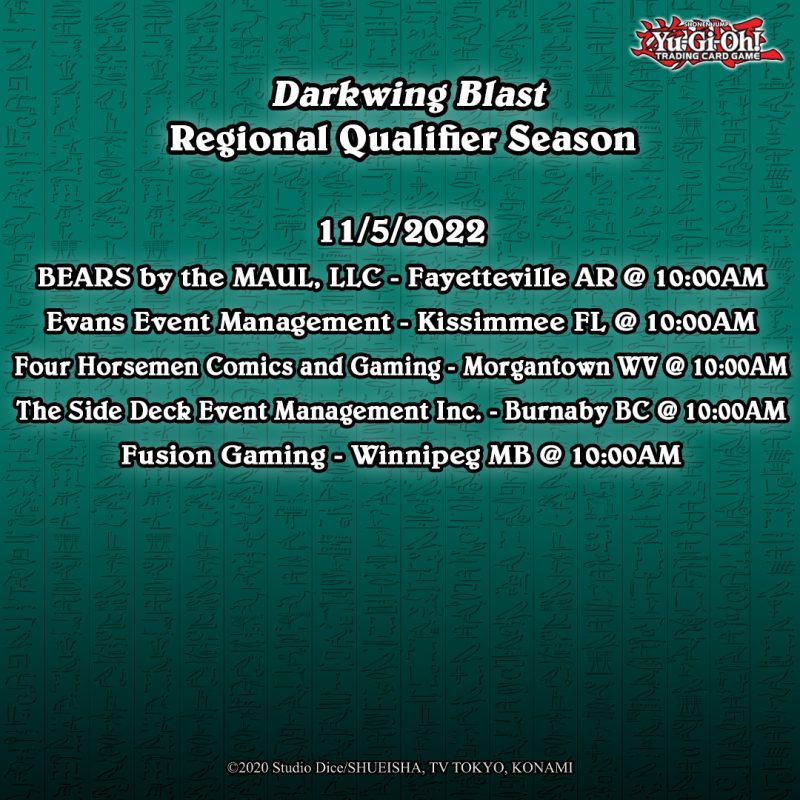 WCQ Regional Qualifiers for Darkwing Blast are this weekend! Join a competitiv...