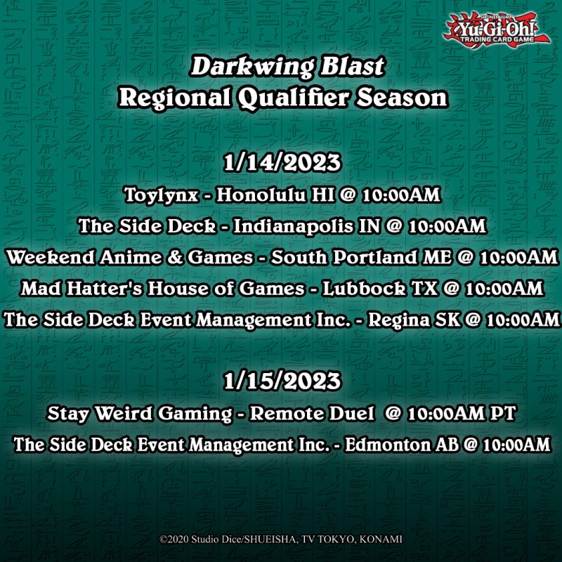 WCQ Regional Qualifiers for Darkwing Blast are this weekend! Join a competitive...