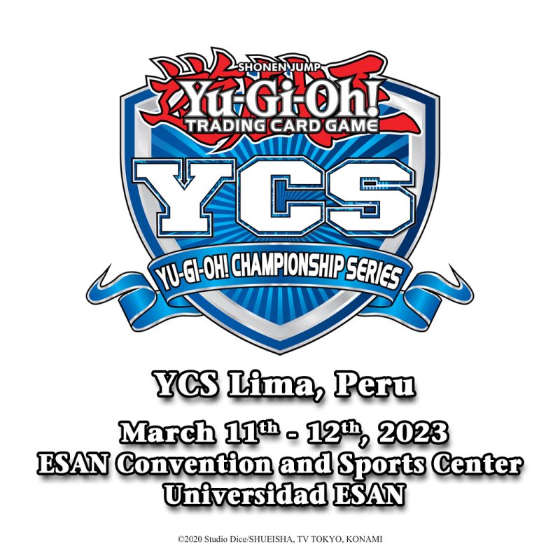 We are pleased to announce that YCS Lima, Peru will take place on March 11-12, 2...