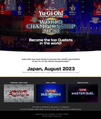 Attention Duelists!We are thrilled to announce that the "Yu-Gi-Oh! World Champ...
