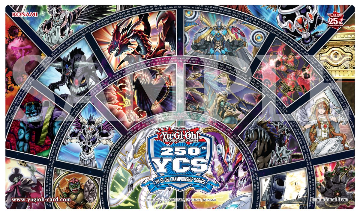 The 250th YCS Participation Game Mat will be available at the 250th YCS in Bogot...
